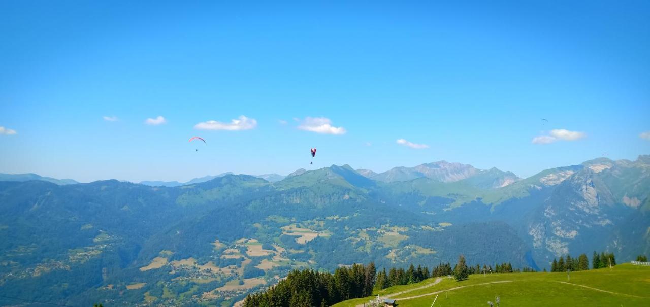 Appartement Au Pied Des Pistes Samoens Bagian luar foto